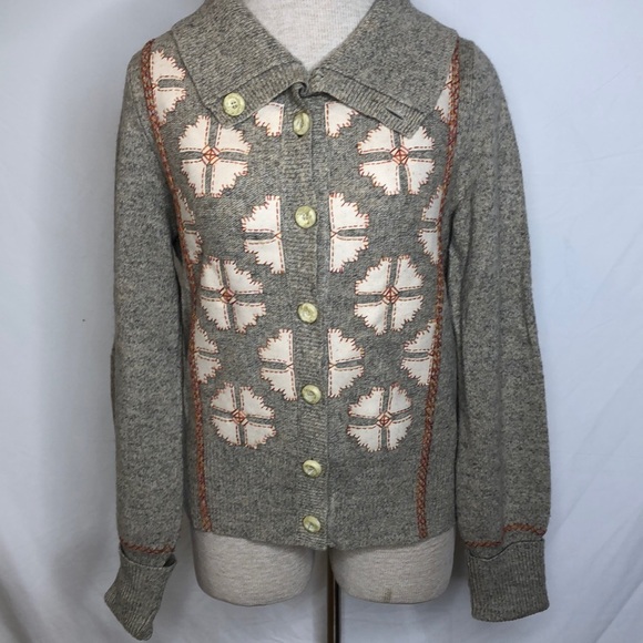 🔹 Free People Lambswool Cardigan - Picture 1 of 5